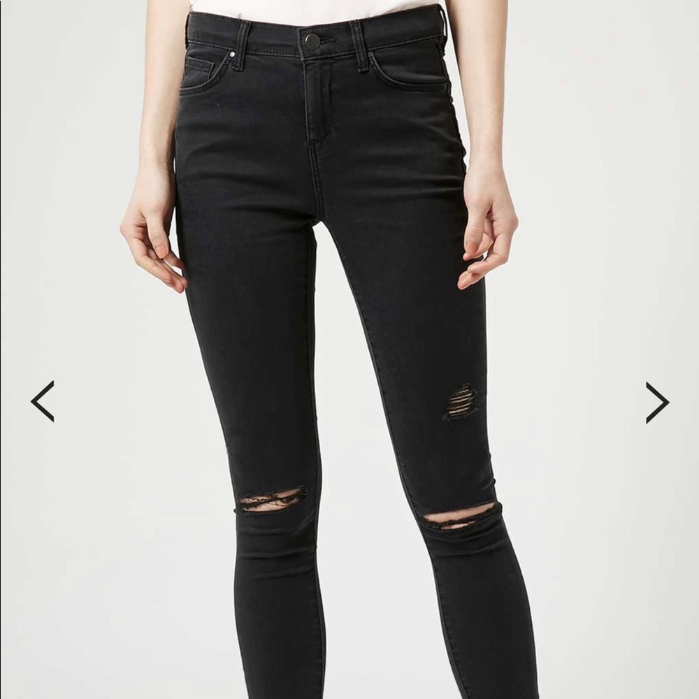 Topshop Moto Leigh black jeans